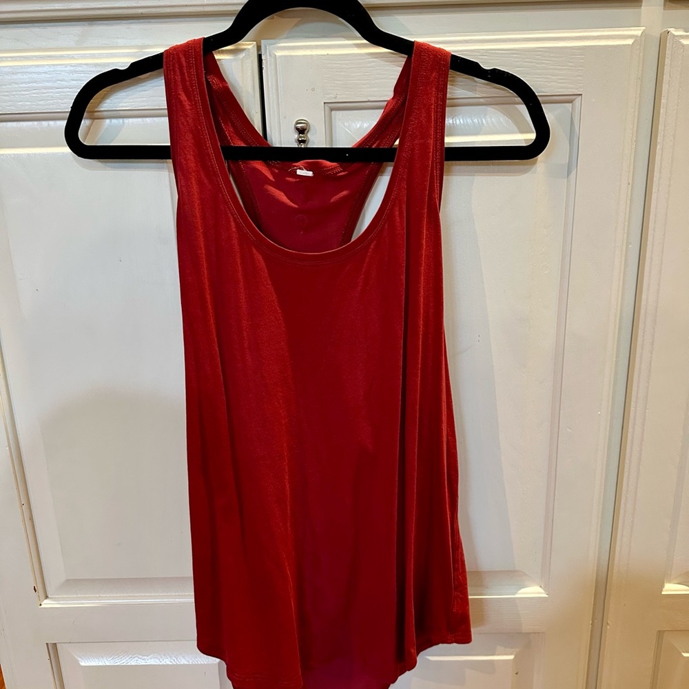 Lululemon Red Pilates Tank